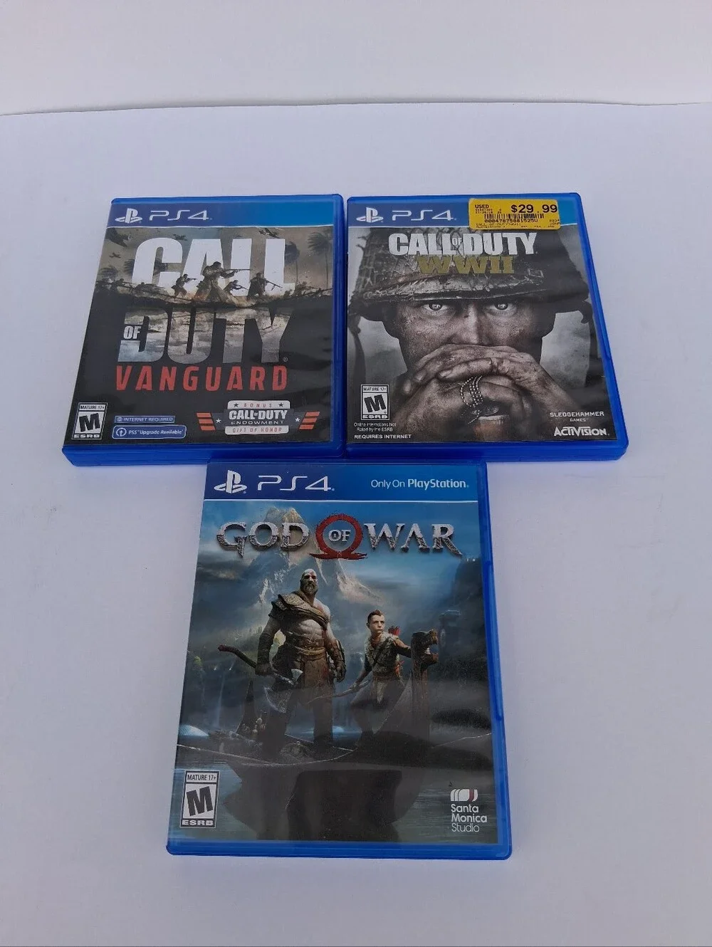PlayStation 4 Games Include Call Of Duty WWII, Call Of Duty Vanguard& God Of War